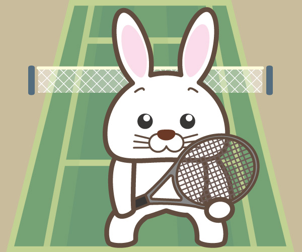 テニスうさぎの画像